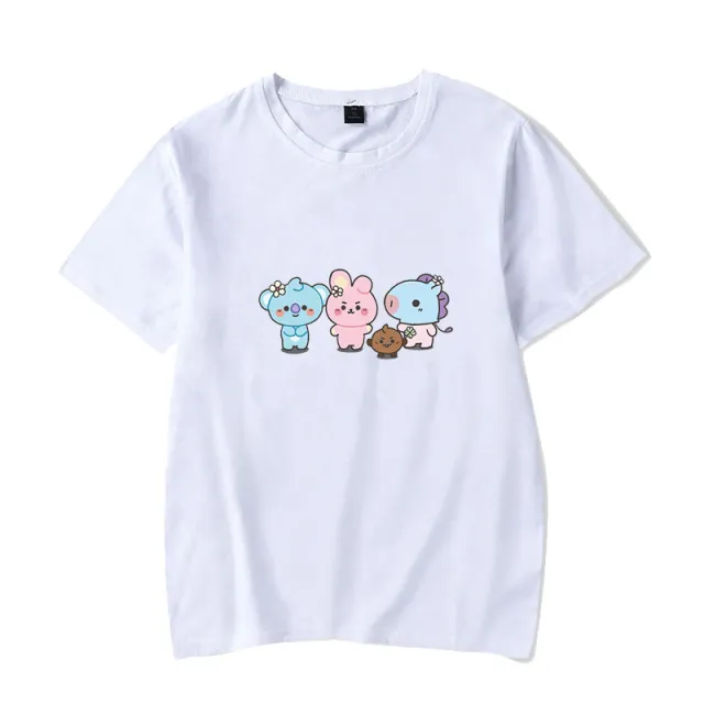 Short sleeved T Shirt Korean Version Of The Fashion Couple Jacket 7 Style L - Shop at LoveMi