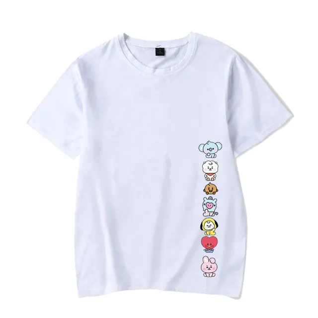 Short sleeved T Shirt Korean Version Of The Fashion Couple Jacket 5 Style 2Xl - Shop at LoveMi