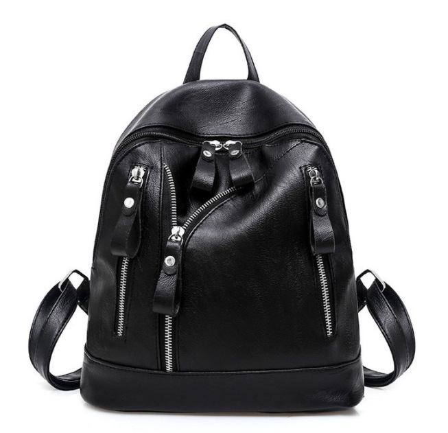 Fashion All match Female Backpack Simple Student Backpack Female School Bag Black - Shop at LoveMi