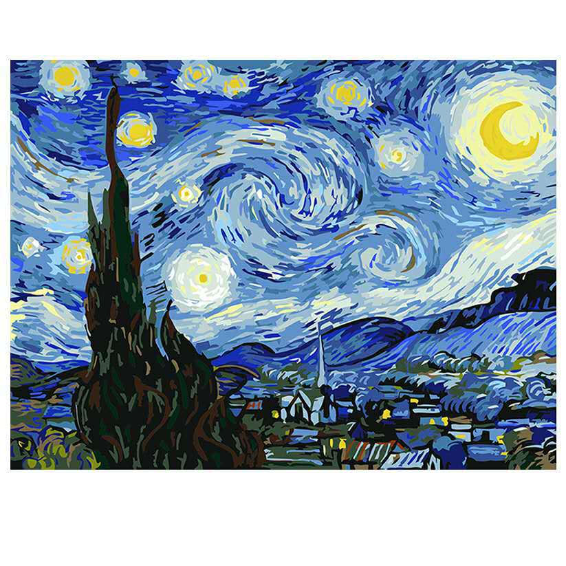 Van Goghs abstract starry sky