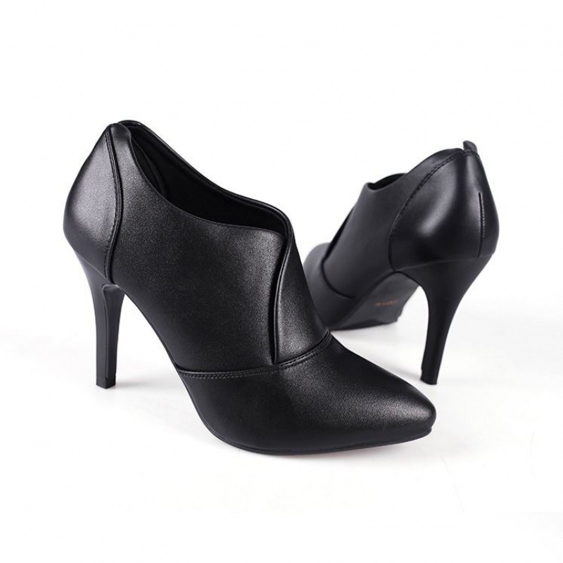 European And American Spring And Autumn New Stiletto Women'S Shoes Waterproof Platform High Heels Trendy All-Match