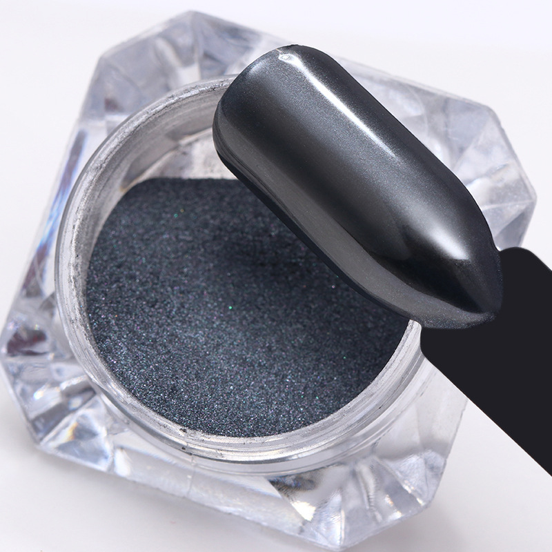 1g Diamond Bottled Pure Black Electroplating Powder Mirror Glitter