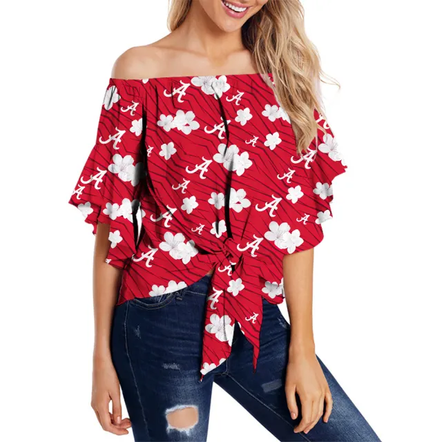 Women's Strapless T shirt Spring And Autumn Trends Red - Shop at LoveMi