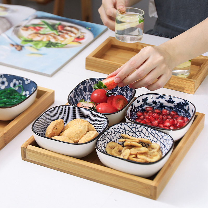 Title 4, Japanese Style Square Dessert Plate