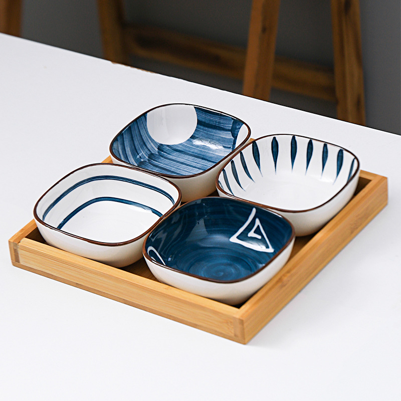 Title 17, Japanese Style Square Dessert Plate