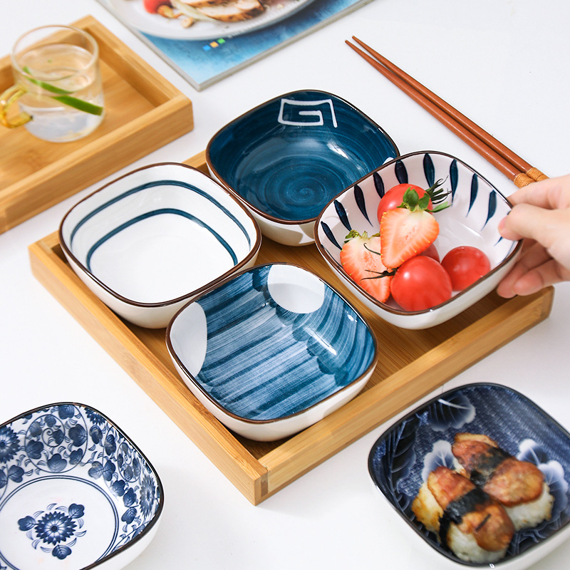 Title 12, Japanese Style Square Dessert Plate