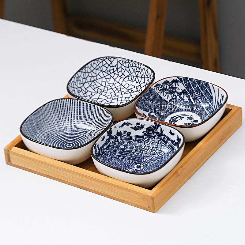 Title 15, Japanese Style Square Dessert Plate