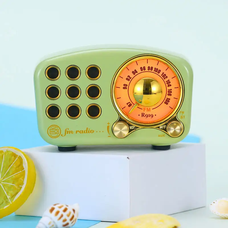 New Wireless Cute Green Mini Card Audio