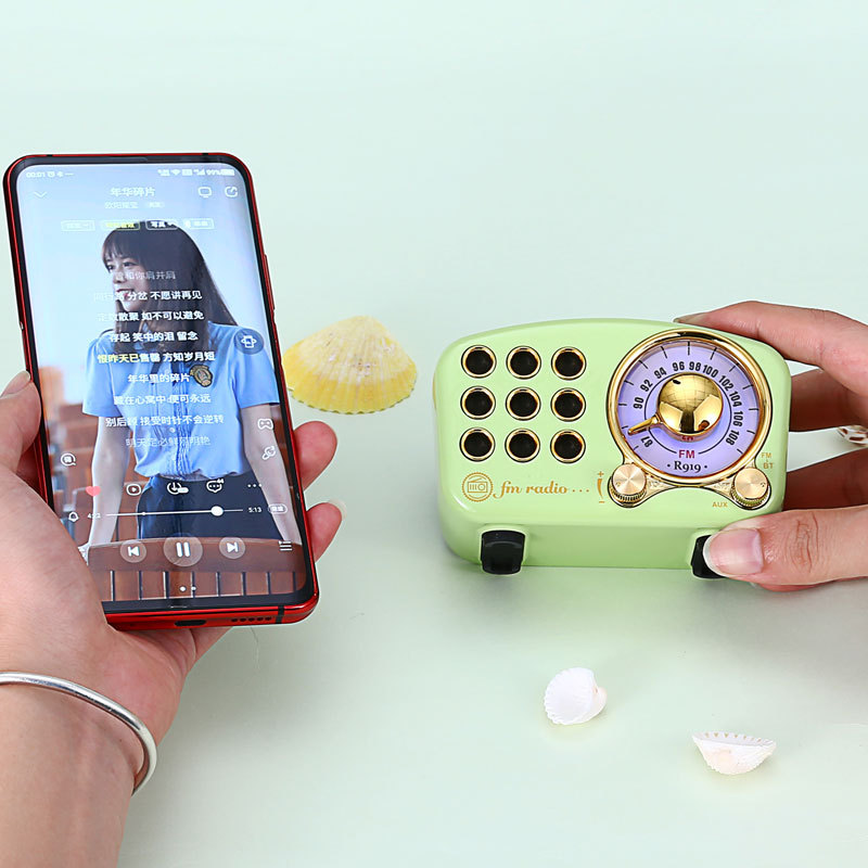New Wireless Cute Green Mini Card Audio - Image 8