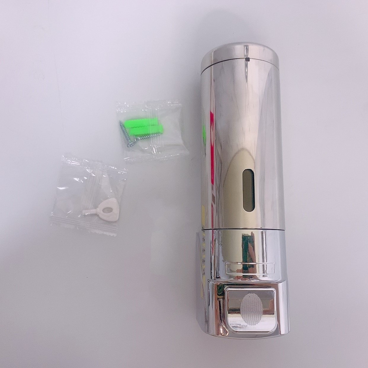 علبة صابون حائط من الفولاذ المقاوم للصدأ مع موزع صابون فردي ومزدوج