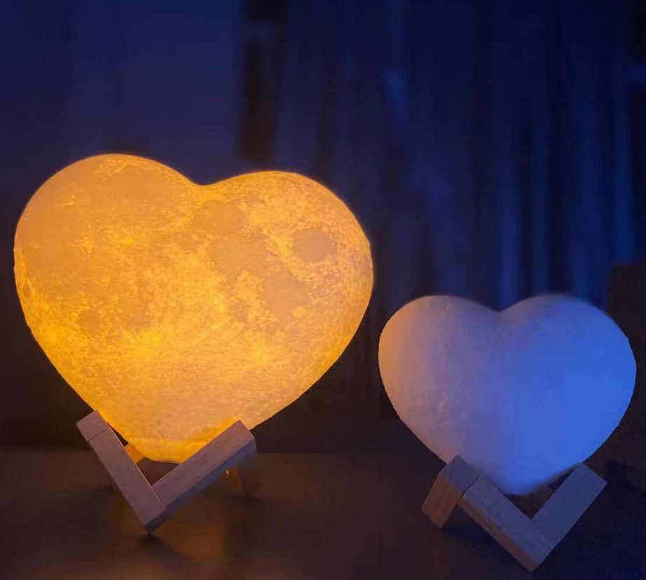 Heart-Shaped Moon Night Light, picture 2 of 2