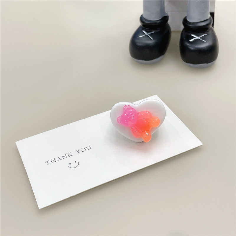 Korean Vintage Two-color Bear Ring
