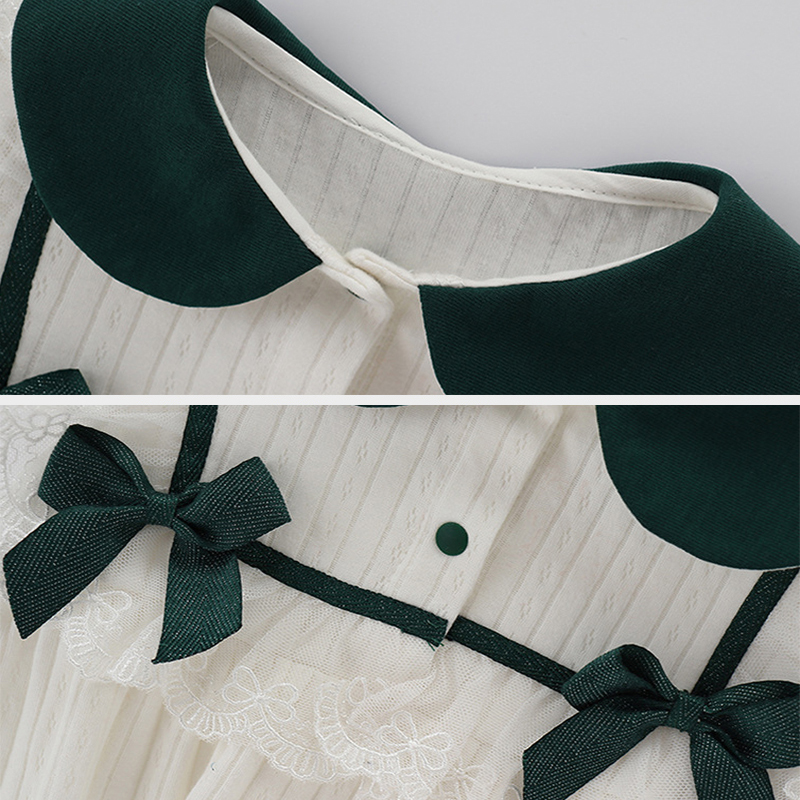 Baby Girl Princess Dress Spring Dress 2121 New 3-Year-Old 4-Week-Old Children Spring And Autumn Dress Girl'S Foreign Style Dress