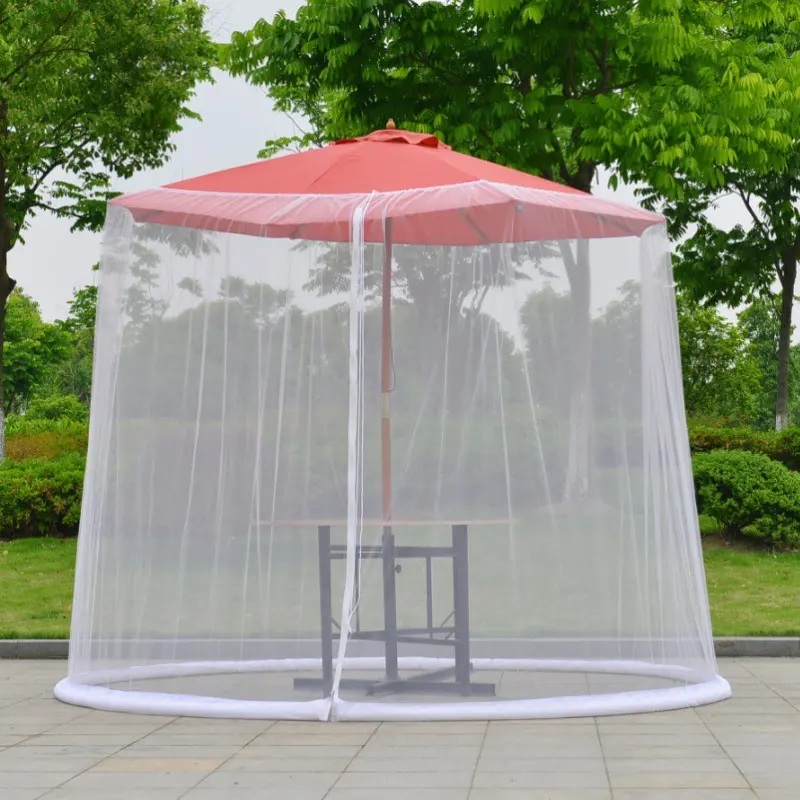 Mosquito Net Outdoor Patio Umbrella Net Cover Roman