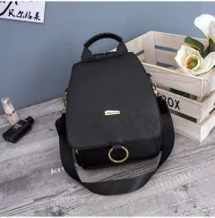 Mori Series Multi-purpose Backpack For College Students - Black - View 1