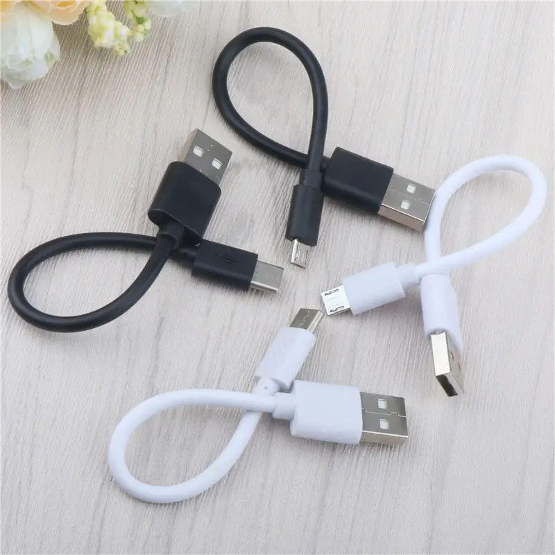15cm Short Micro USB Cable Type C Mobile Phone