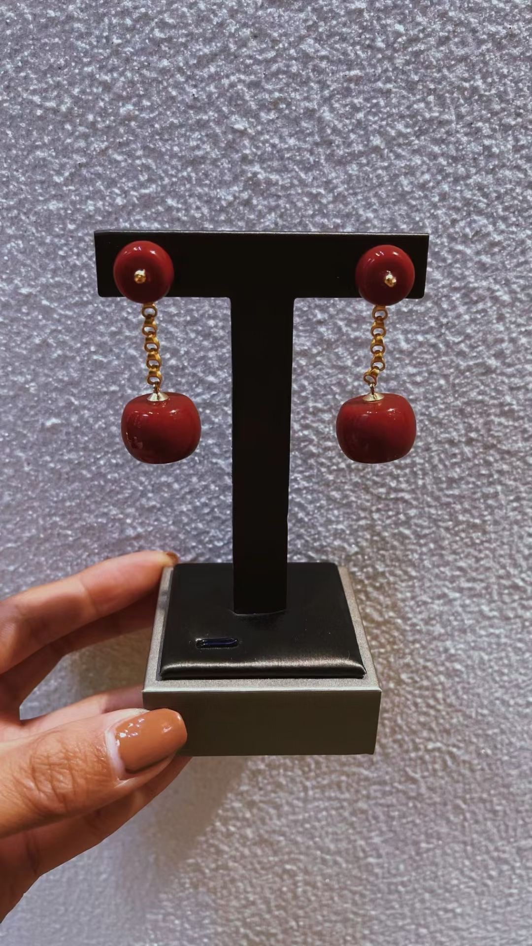 Nepal jewelry earrings gold-plated material