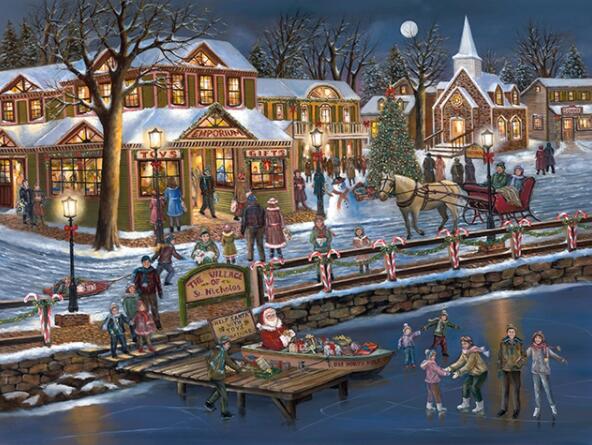 St Nicholas Village - DIY Painting By Numbers Kit