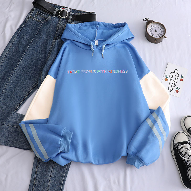 Fashion Loose Fall Winter Hooded Sweater Ladies Hoodie