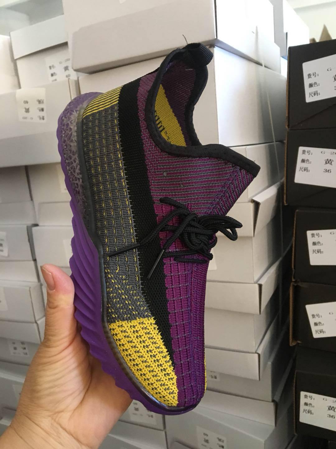 Mesh Color-blocking Breathable Coconut Shoes Single Shoes Sports Flying Woven Casual Shoes