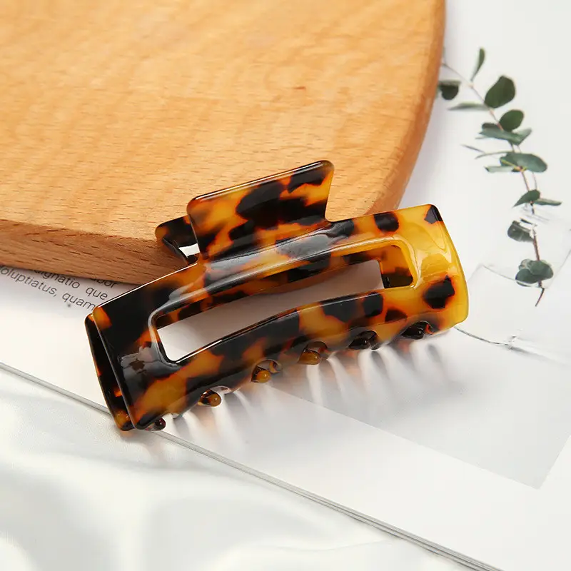 Acetate Hair Accessory Clip Leopard Print European And American Hair Clip