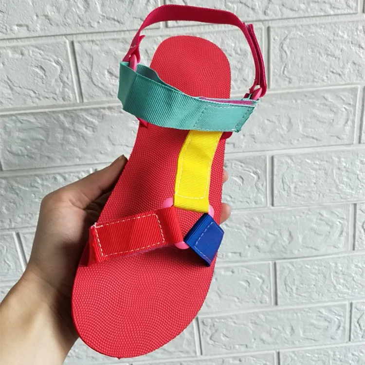 Flat Heel Flat Flat Large Size Casual Beach Sandals For Women - Color-37
