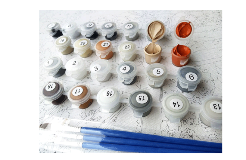 لوحة زيتية رقمية ملونة مرسومة يدويًا 4050DIY