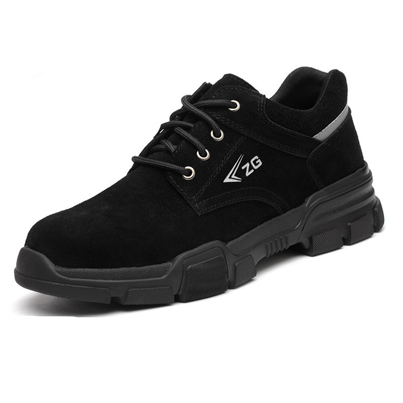 Men's Anti-Piercing And Anti-Smashing Steel Toe Cap Welding Work Shoes