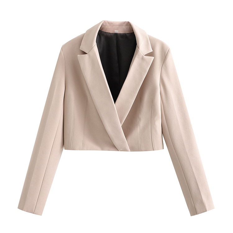 European And American Women's Slim Lapel Short Suit Jacket