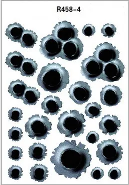 Simulation Bullet Hole Car Sticker, Car Bullet Hole Crack Car Sticker – image 5
