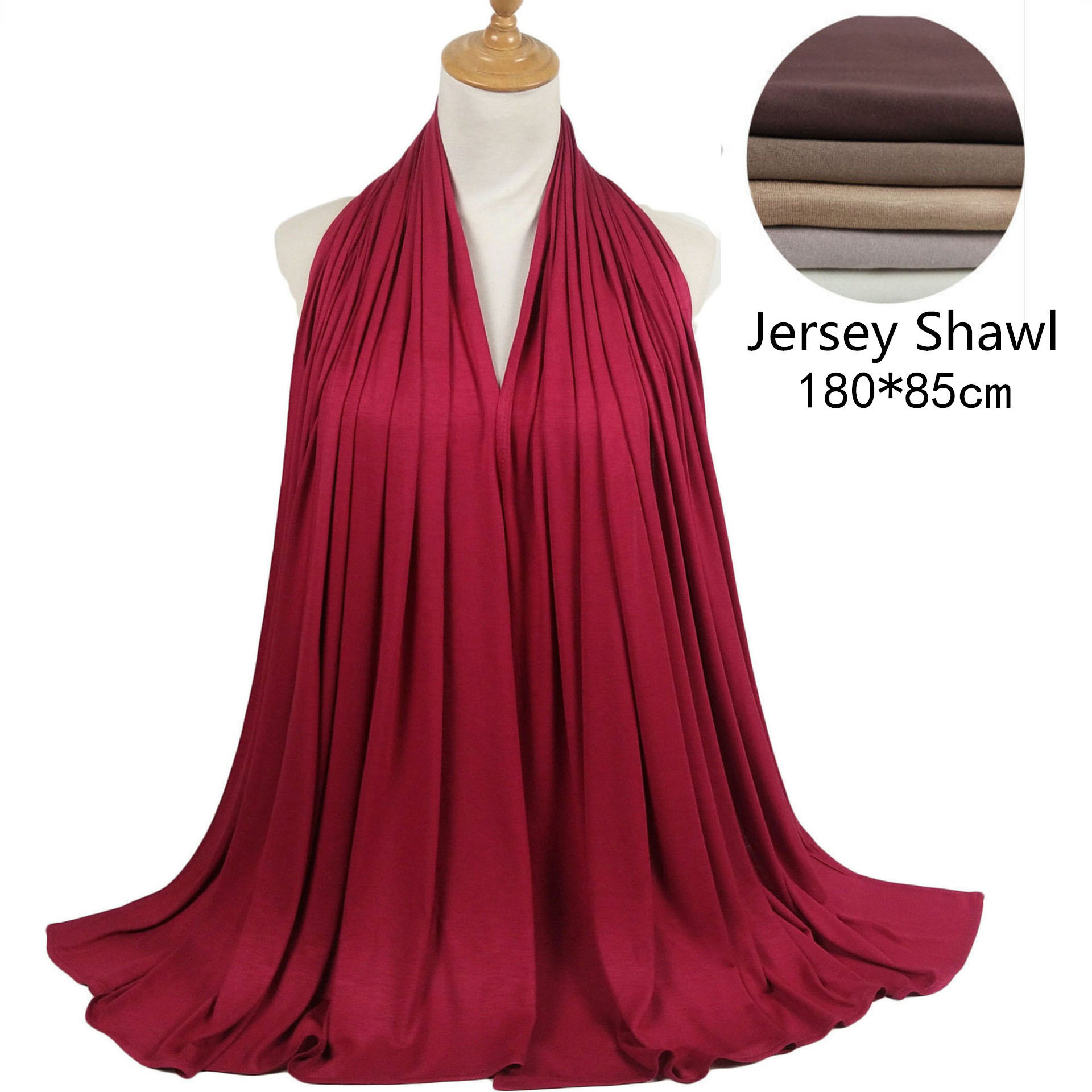 Large Size Mercerized Cotton Modal Long Scarf180x85cm