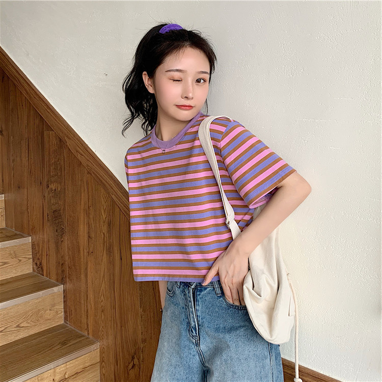 Title 7, New Hyuna Style Sareful Machine Striped Loose S...