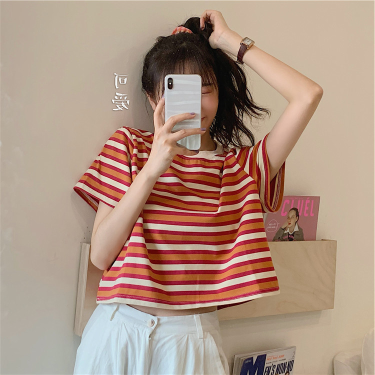 Title 1, New Hyuna Style Sareful Machine Striped Loose S...