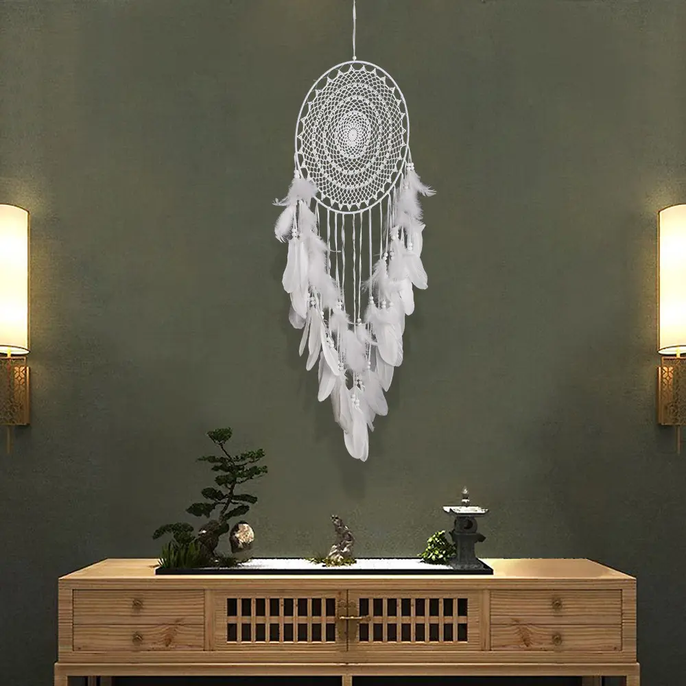 Feather Strap Dream Catcher Wedding Ceremony Scene