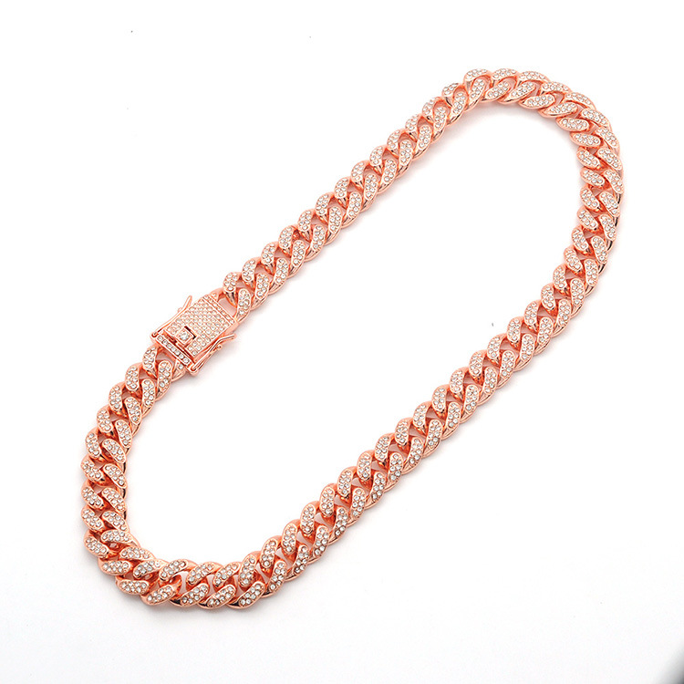 Hip Hop Hipster Men's Hiphop Cuban Chain Exaggerated Gold Chain Necklace Necklace