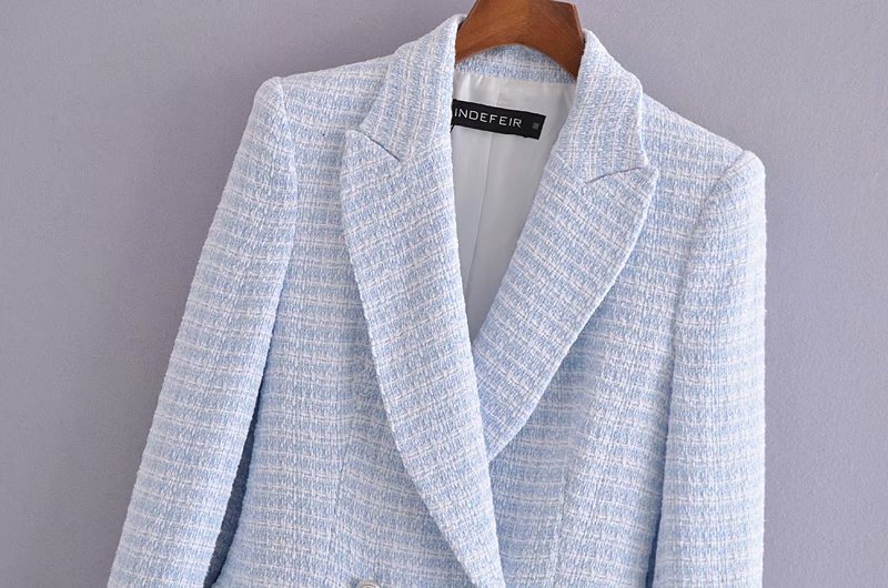 Double Breasted Slim Casual Suit Jacket