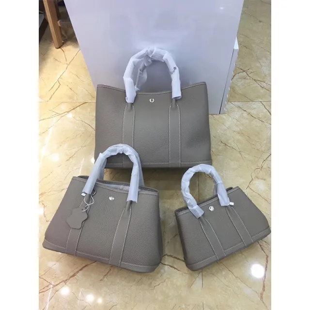 Large Capacity Tote Bucket Garden Commuter One shoulder Messenger Bag Women Grey - Shop at LoveMi