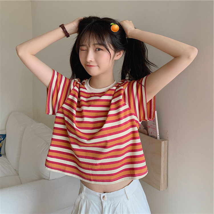 Title 4, New Hyuna Style Sareful Machine Striped Loose S...