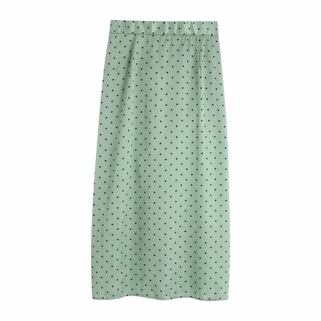 Euramerican Wind Autumn Winter Women's Dress New Drape - Green