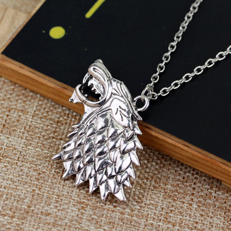 Dire Wolf Necklace Song Of Ice And Fire Vintage Stark Jon