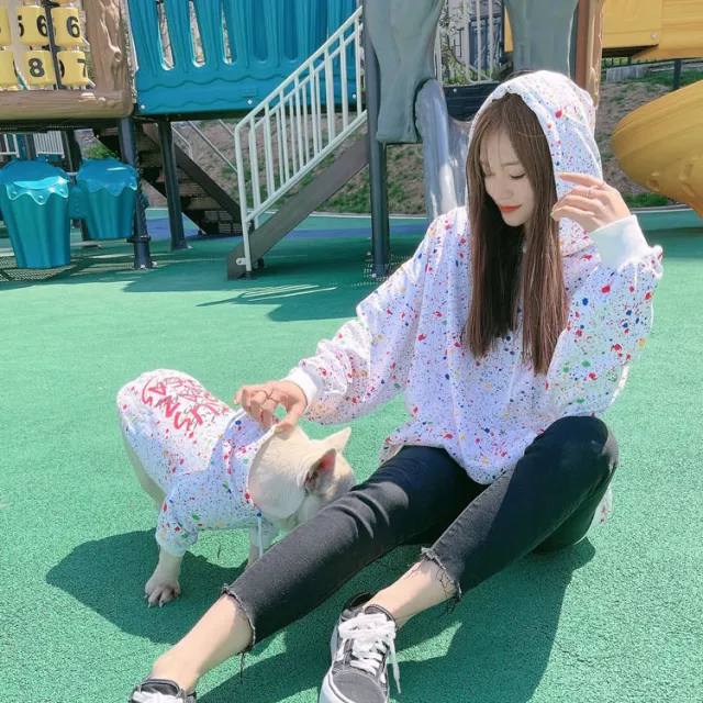 Pet Parent Child Clothes Pet Clothes Two Legged Clothes Dog Clothes White - Shop at LoveMi