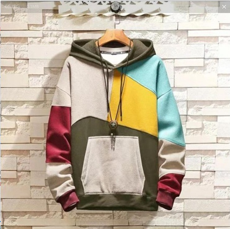 Sweatshirt men's hooded jacket casual fashion urban youth male