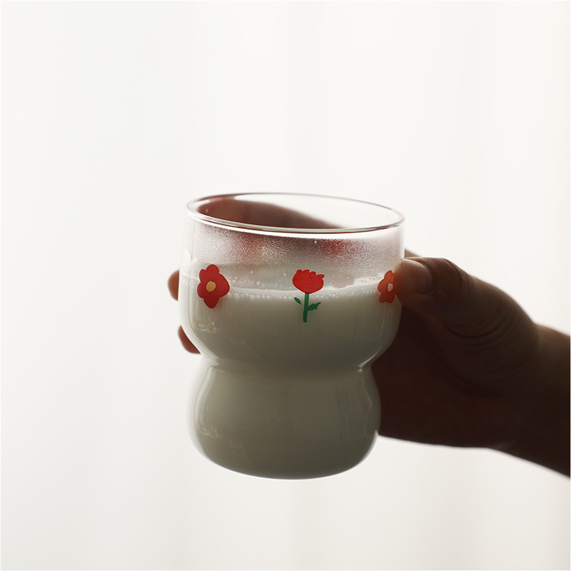 Title 5, Breakfast Cup Fat Small Flower Cup High Borosil...