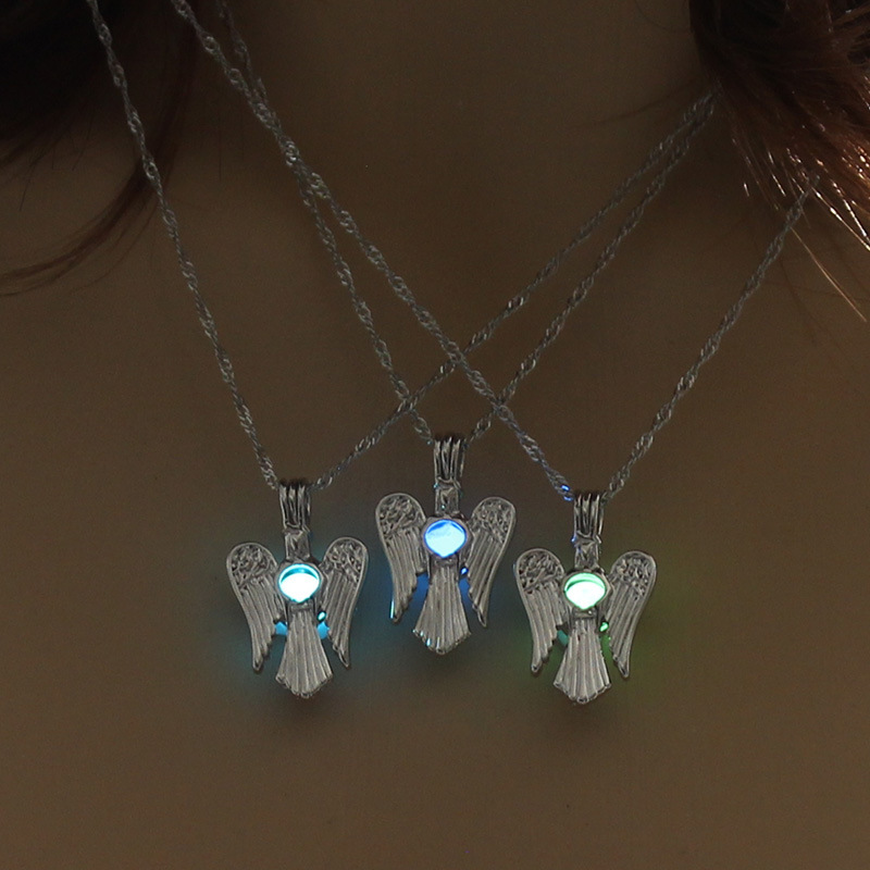 European And American Hot-Selling Creative New Luminous Angel Necklace