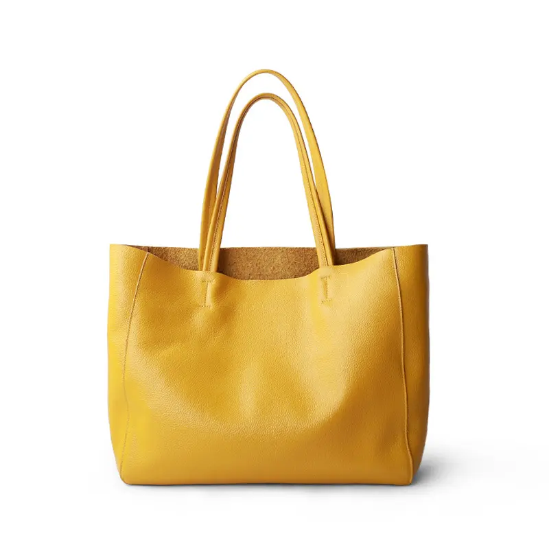 The First Layer of Cowhide Large-capacity Tote Bag Simple