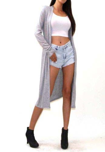 Beach Sunscreen Women's Mid Length Chiffon Cardigan Light Grey - Shop at LoveMi