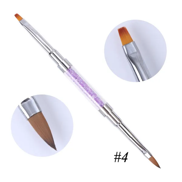 Nail Tools Alex Color Stick Drawing Flower Pen Dual Pen Diamond Inlaid Nail Pattern Purple - Shop at LoveMi