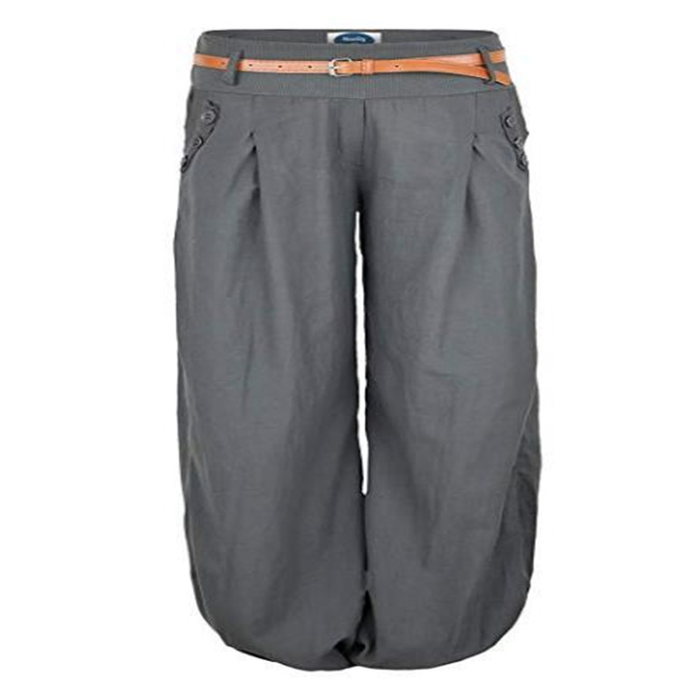 Printed Loose Low-rise Wide-leg Pants Pure Cotton