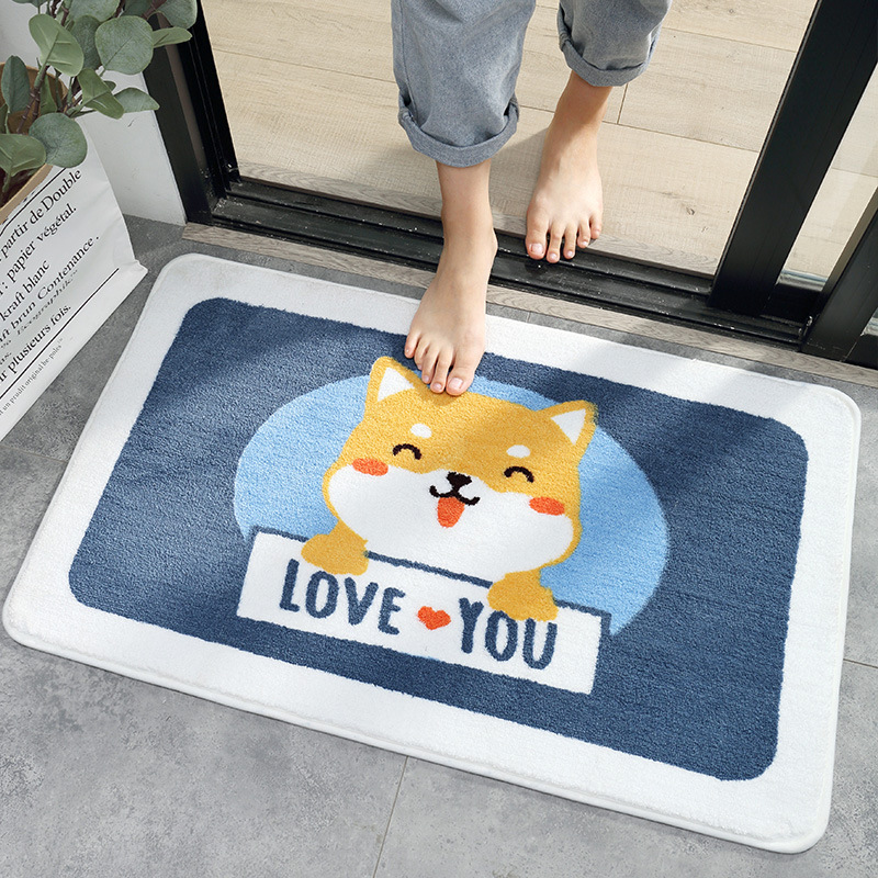 Title 3, Panda Shaped Microfiber Bath Mat, Absorbent, No...