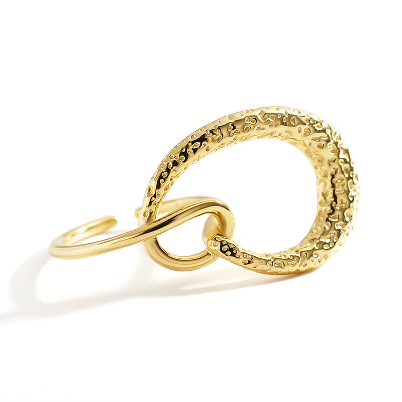 Interwoven Love Heart-shaped Texture S925 Sterling Silver Ring